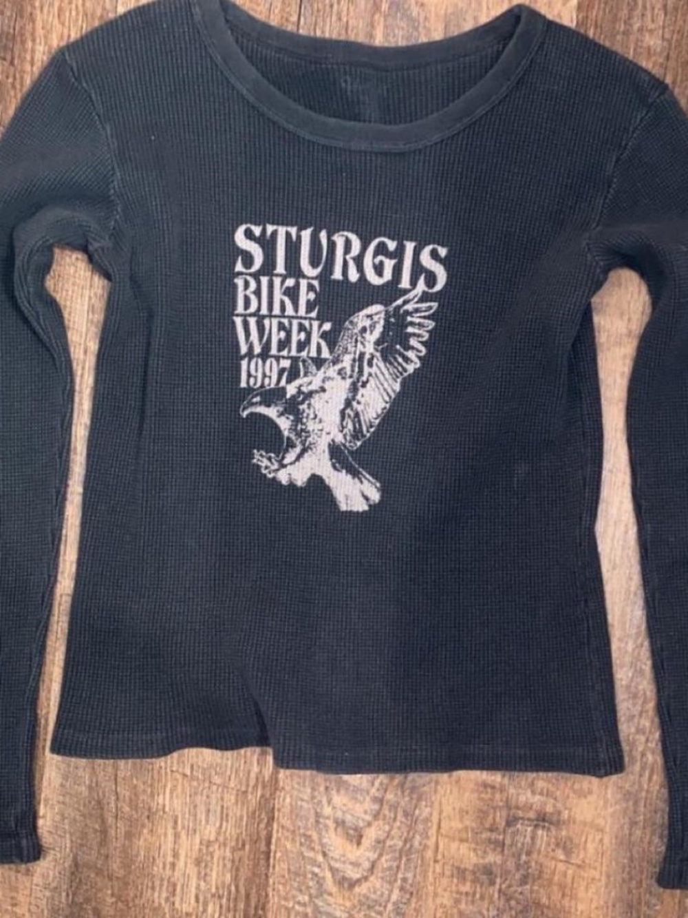 Vintage Black Sturgis Long sleeve Top